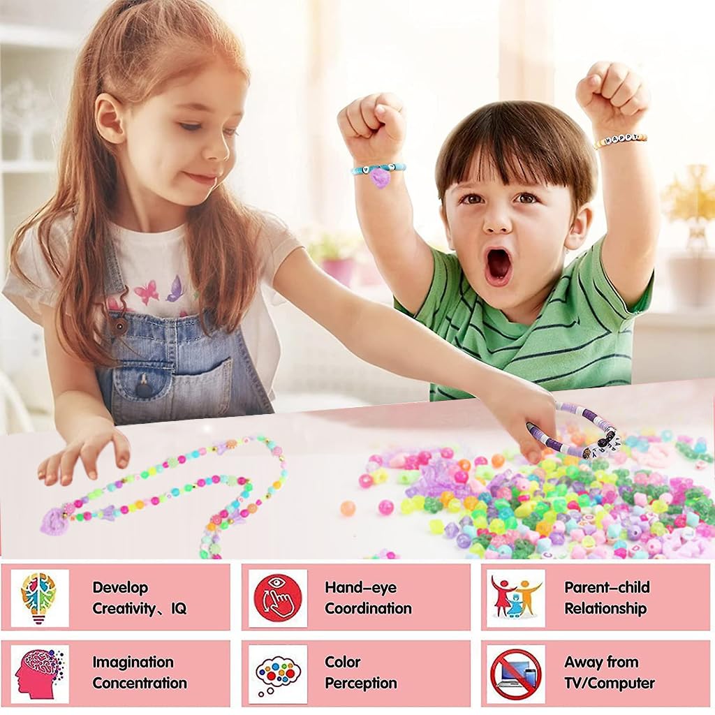 PATPAT Bracelet Necklace Making Kit for Girls - Beading & Jewelry Making Kit DIY Kits Gifts for Ages 6-12 Year Old Girls (multi2), PATPAT Bracelet Necklace Making Kit for Girls - Beading & Jewelry Making Kit DIY Kits Gifts for Ages 6-12 Year Old Girls (multi2),